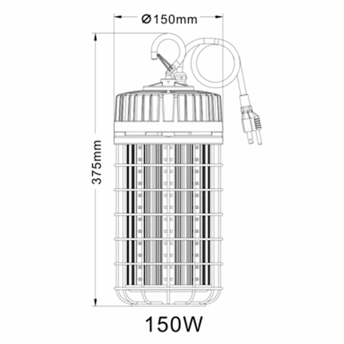 150W LED AC Powered Temporary Work Light