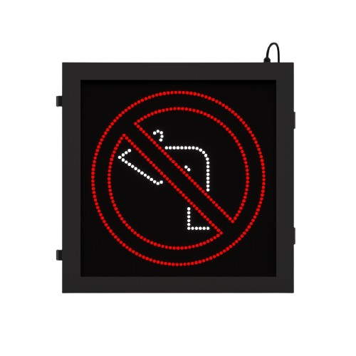 24” No Left Turn R3-2 Blank Out Sign