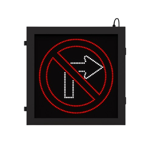24” No Right Turn R3-1 Blank Out Sign