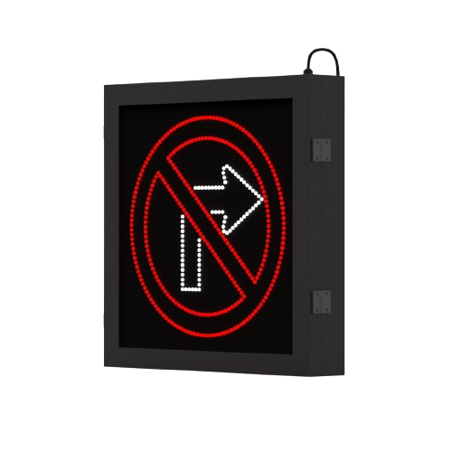 30" No Right Turn R3-1 Blank Out Sign