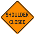 MUTCD C30A (CA) Alternate Shoulder Closed