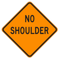 MUTCD C31A (CA) Alternate No Shoulder