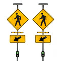 Solar Horizontal Rapid Flashing Beacon System with Push Button Activation - RRFB