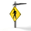 Helios Series 30" Solar Powered Flashing Crosswalk Sign