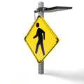 Helios Series 36" Solar Powered Flashing Crosswalk Sign