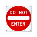 REFURBISHED - 30" Solar Flashing Do Not Enter Sign