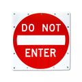 36" Solar Flashing Do Not Enter Traffic Sign