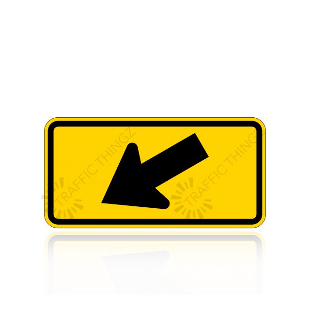 MUTCD W16-7 12"x24" Diagonal Arrow