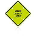 Custom Diamond Shape Solar Flashing LED Sign