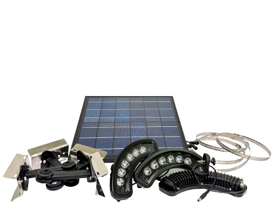 1980lm Solar LED Flag Pole Light for Outdoor Illumination