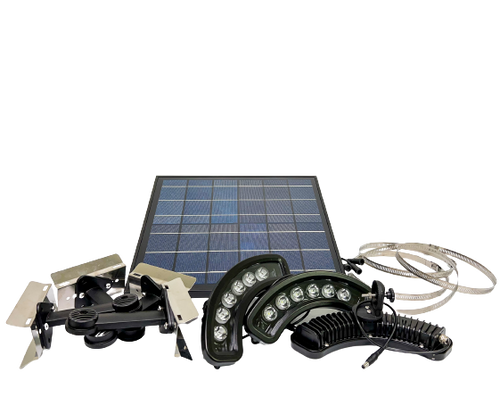 1980lm Solar LED Flag Pole Light for Outdoor Illumination