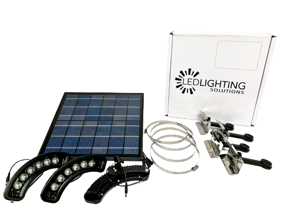 1980lm Solar LED Flag Pole Light for Outdoor Illumination
