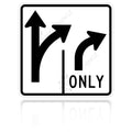 MUTCD R3-8 Intersection Lane Control Right