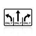 MUTCD R3-8b Intersection Lane Control