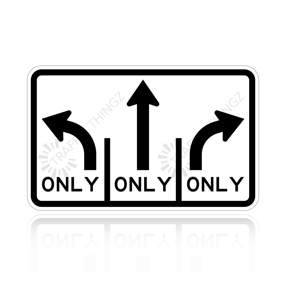 MUTCD R3-8b Intersection Lane Control
