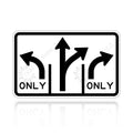 MUTCD R3-8a Intersection Lane Control Right
