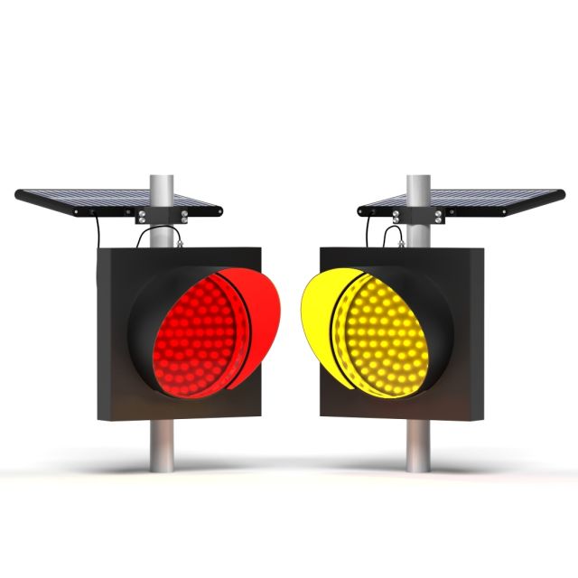 12" Solar-Powered ABS Plastic Flashing Beacon