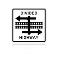 MUTCD R15-7 Divided Highway (Rail)