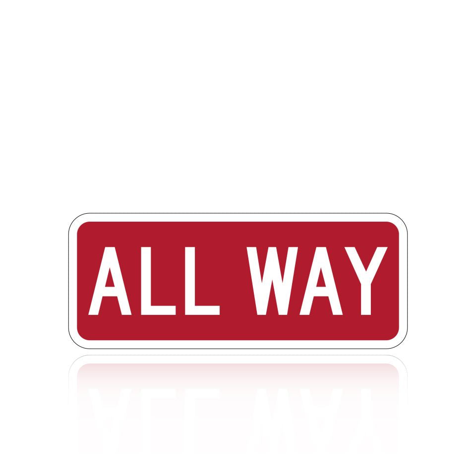 MUTCD R1-3P All Way Sign