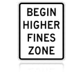 MUTCD R2-10 Begin Higher Fines Zone