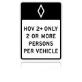 MUTCD R3-10 HOV Occupancy Definition (Post-mount)