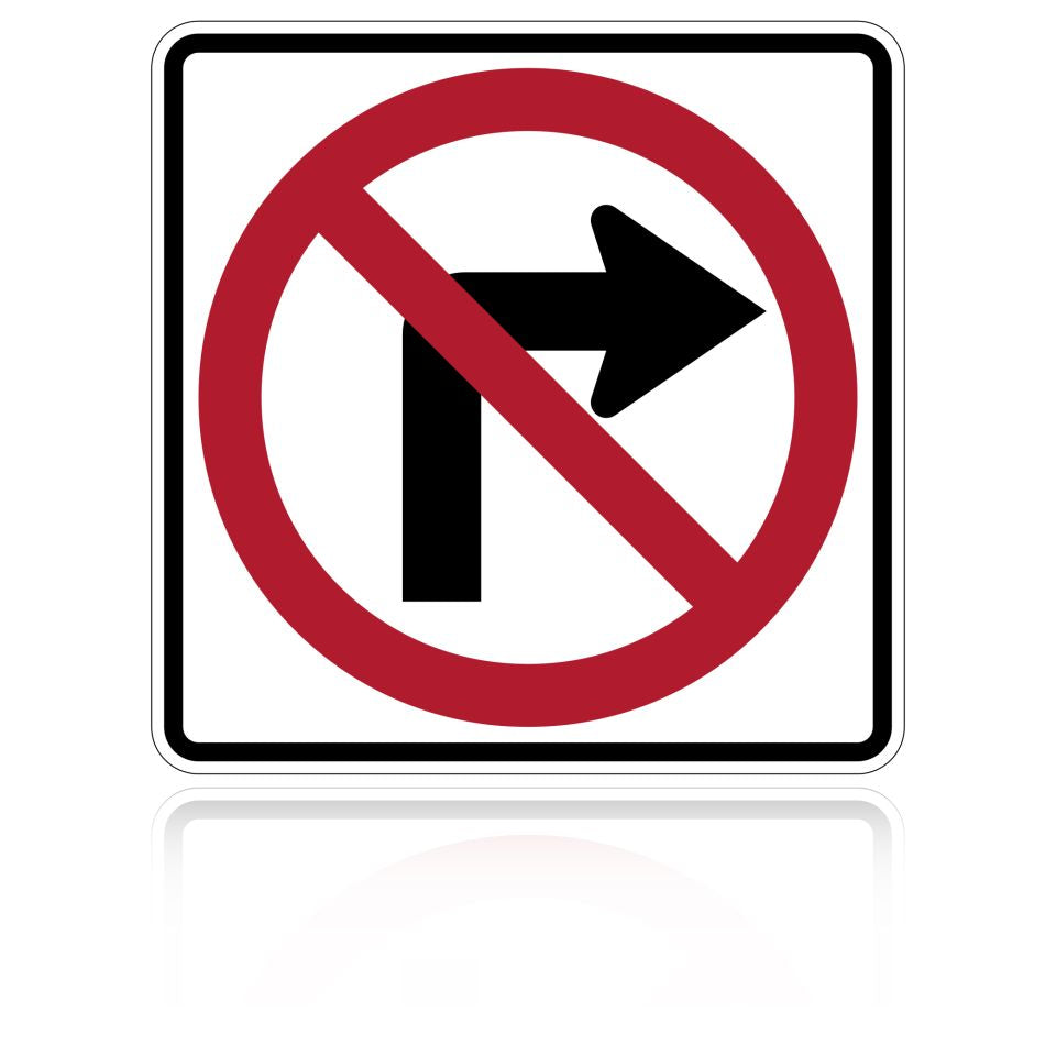 MUTCD R3-1 No Right Turn