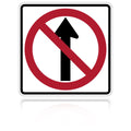 MUTCD R3-27 No Thru Movement