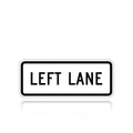 MUTCD R3-5BP Left Lane (plaque)