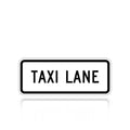 MUTCD R3-5DP Taxi Lane (plaque)