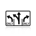 MUTCD R3-8a Intersection Lane Control Left