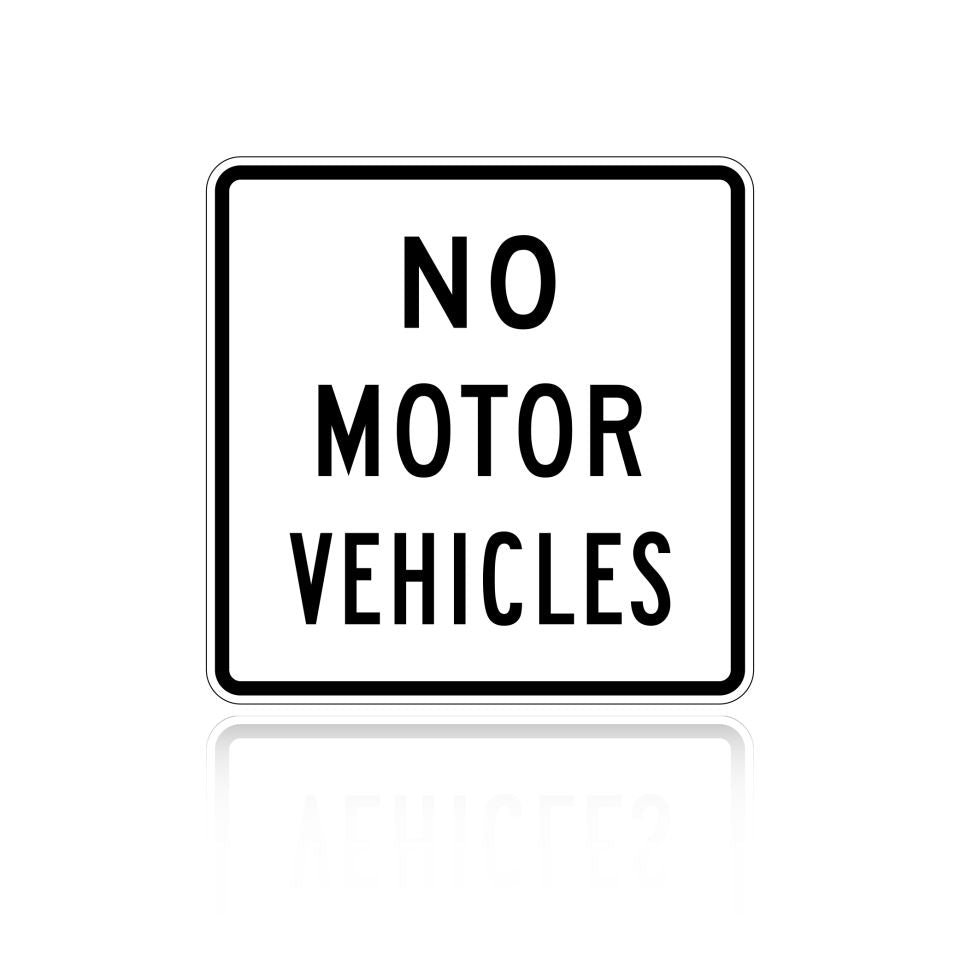 MUTCD R5-3 No Motor Vehicles