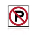 MUTCD R8-3 No Parking Symbol