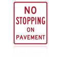 MUTCD R8-5 No Stopping On Pavement