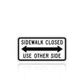 MUTCD R9-10 Sidewalk Closed Use Other Side