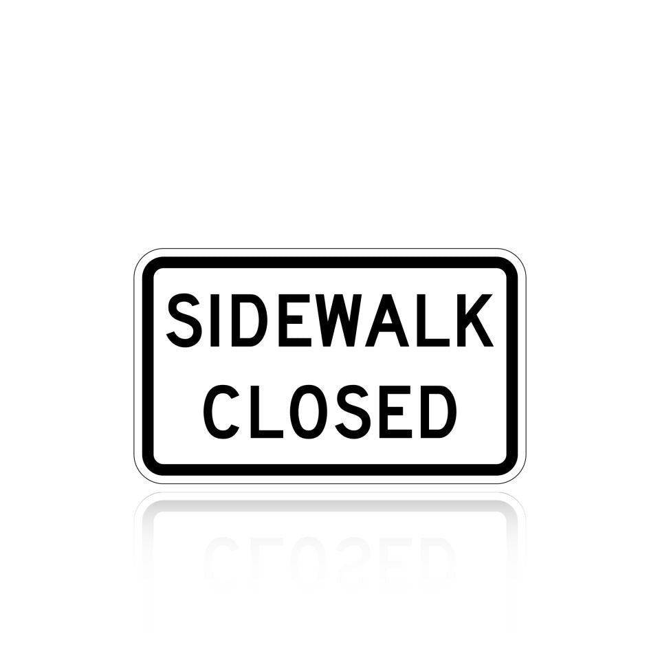 MUTCD R9-9 Sidewalk Closed