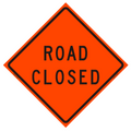 'Road Closed' Roll-Up Traffic Sign