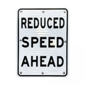 18" X 24" Solar Flashing Reduced Speed Ahead Sign