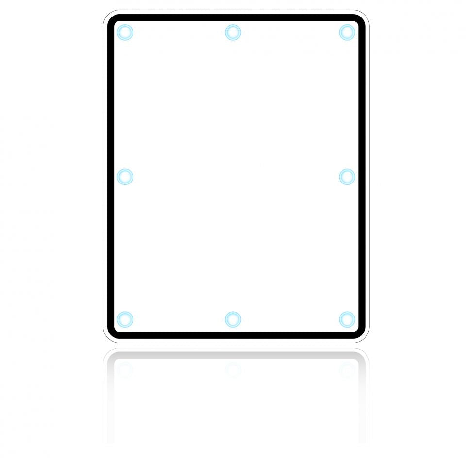 Custom Rectangle Shape Solar Flashing LED Sign