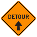 MUTCD SC9 (CA) Detour with Arrow