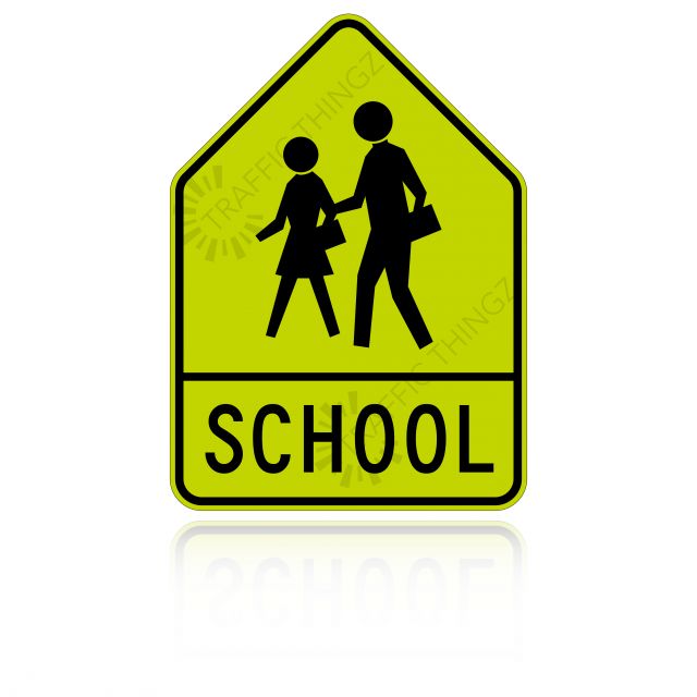 MUTCD SW24-1 School Crossing