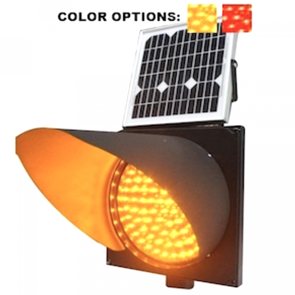 Refurbished 12" Amber Flashing Beacon for Traffic Safety