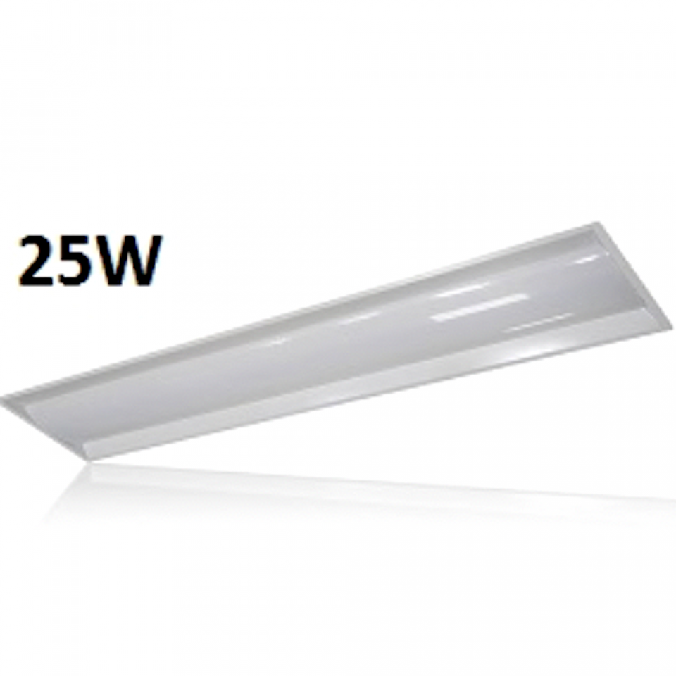 25W 1'x4' LED Troffer Light for Commercial Spaces