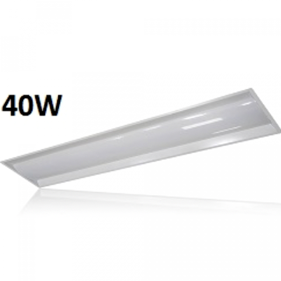 40W 1'x4' LED Troffer Light for Commercial Use