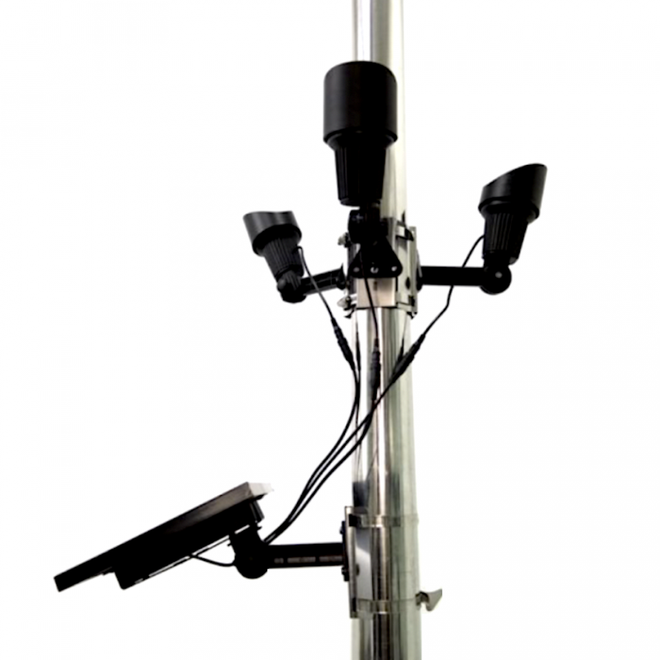 540lm Solar LED Flag Pole Light Set of 3