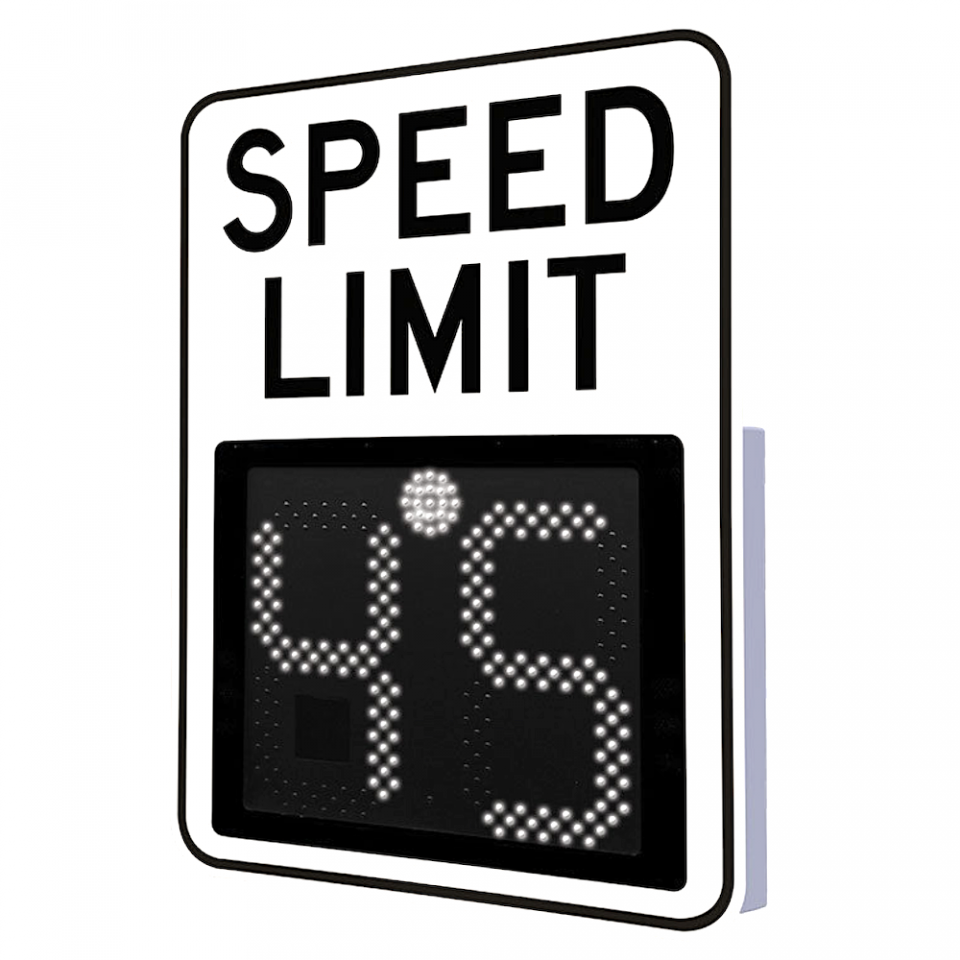 Solar Powered Variable Speed Limit Driver Feedback Sign - SP550