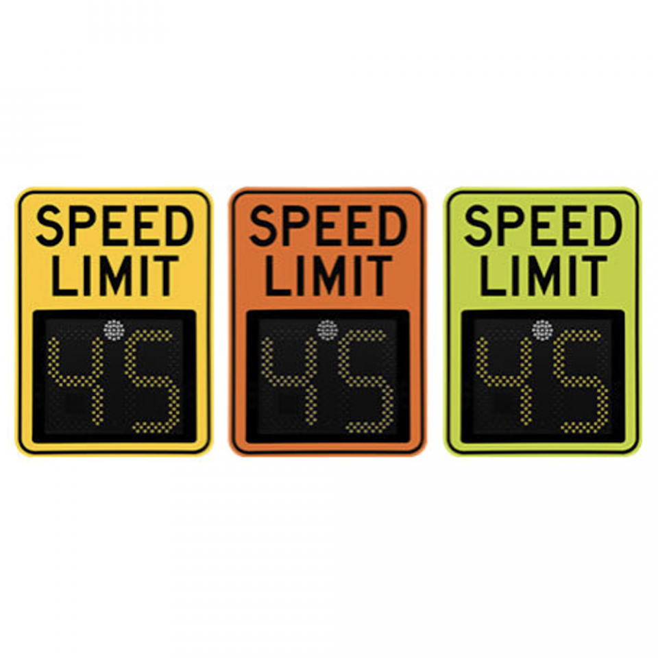 Solar Powered Variable Speed Limit Driver Feedback Sign - SP550