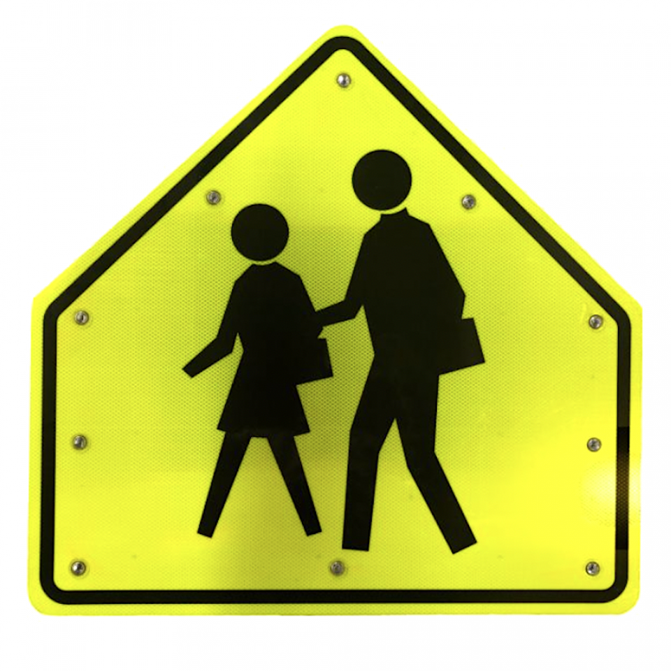 36" LED Flashing School Crossing