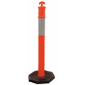 (Price for 5) 45" Arrow Top Traffic Delineator Cone