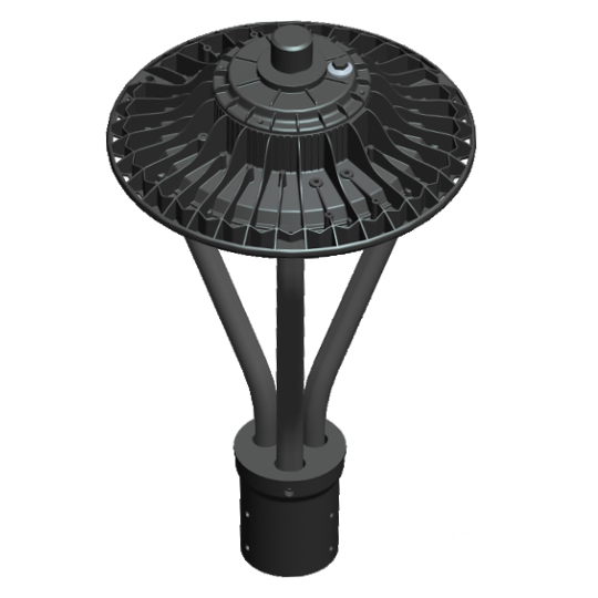 Adjustable Wattage AC Powered Pole Top Area Light with Adjustable Kelvin