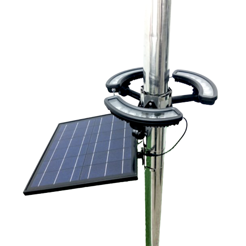 1980lm Solar LED Flag Pole Light for Outdoor Illumination